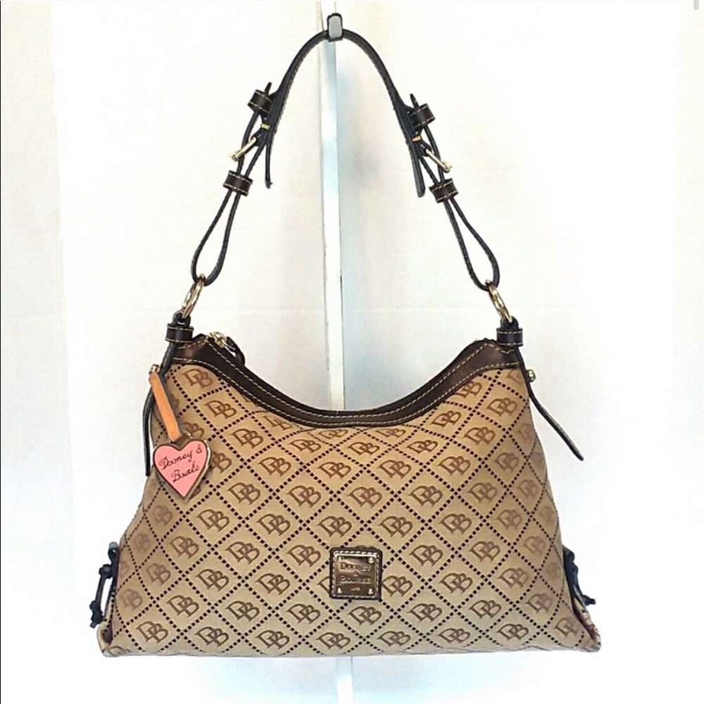Dooney & Bourke Medium Tan Satchel EUC!